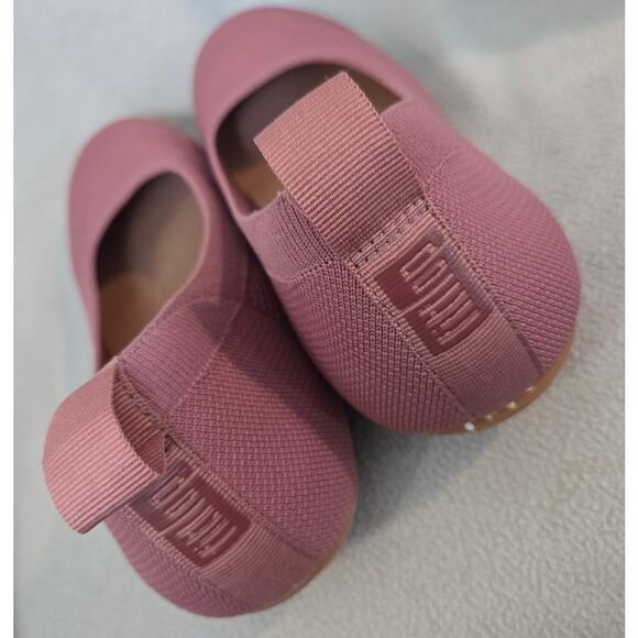 FitFlop Allegro Airyknit Ballet Flat Size 10 Rose Pink Comfort Shoe - Picture 5 of 11